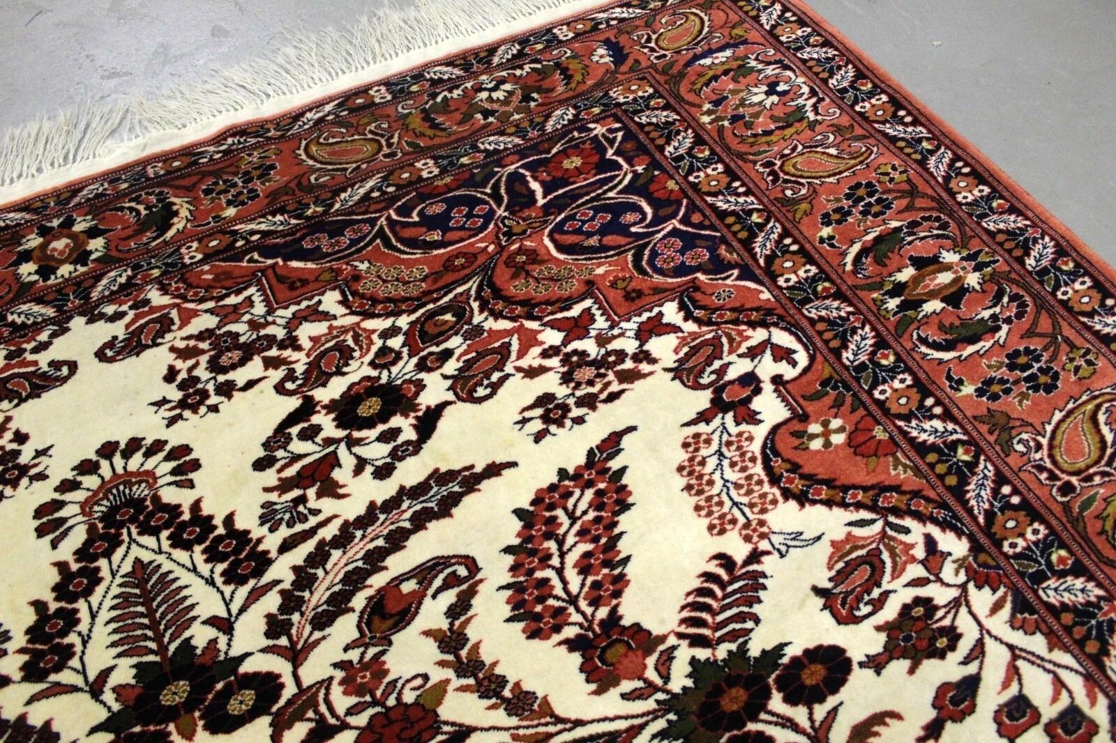 Noué à la main Tapis Vintage indien Tabriz 6.7' x 9.10', 1970 - 1K11 en vente