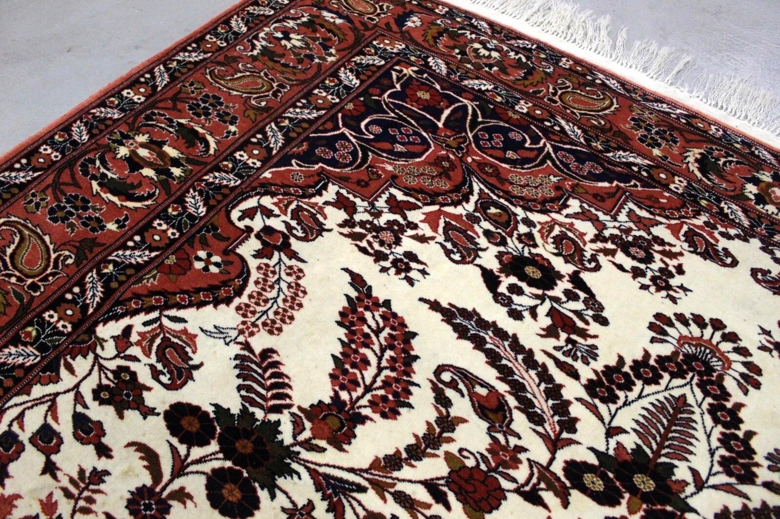 Fin du 20e siècle Tapis Vintage indien Tabriz 6.7' x 9.10', 1970 - 1K11 en vente