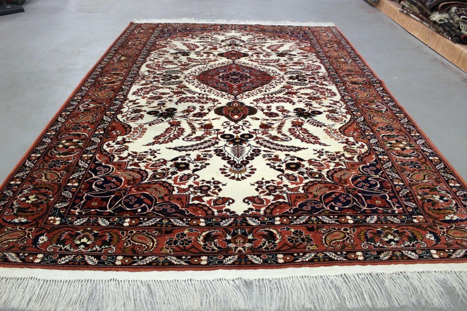 Tapis Vintage indien Tabriz 6.7' x 9.10', 1970 - 1K11 en vente 1