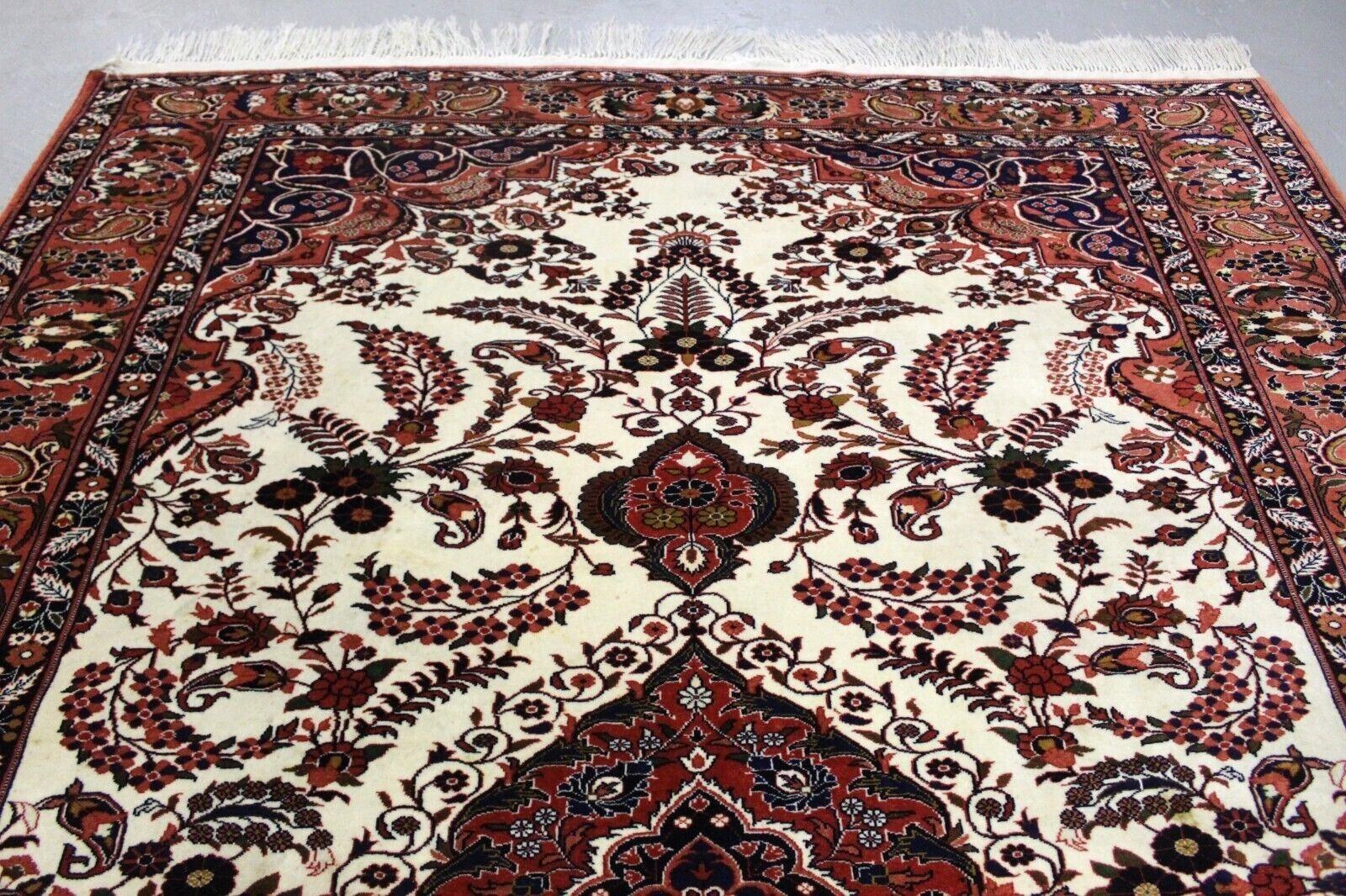 Tapis Vintage indien Tabriz 6.7' x 9.10', 1970 - 1K11 en vente 2