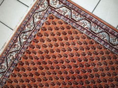 Tapis Indo-Seraband vintage fait à la main, années 1980 - 1C742