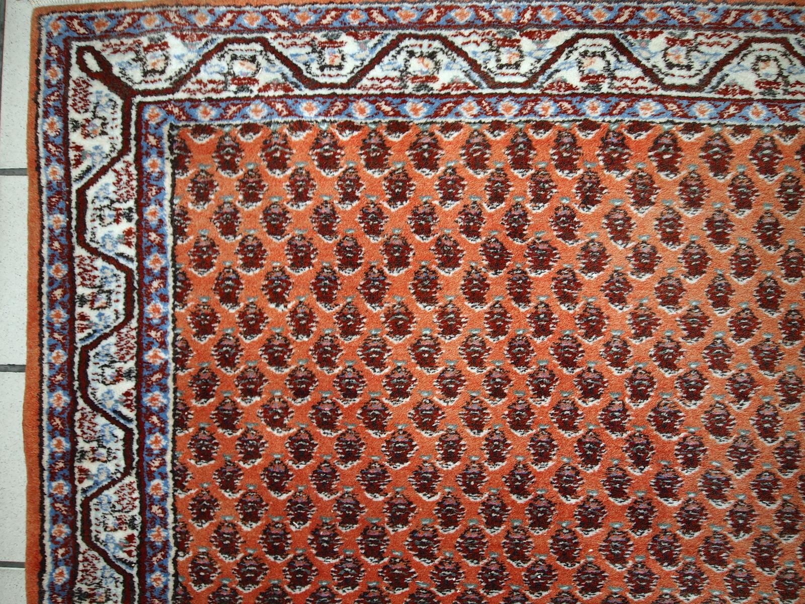 Handgefertigter Indo-Seraband-Teppich, 1980er-Jahre, 1C742 (Chinesisch) im Angebot