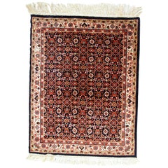 Handmade Vintage Indo-Tabriz Rug, 1980s, 1С718