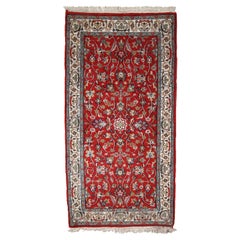 Handmade Vintage Indo-Tabriz Rug, 1980s, 1C678