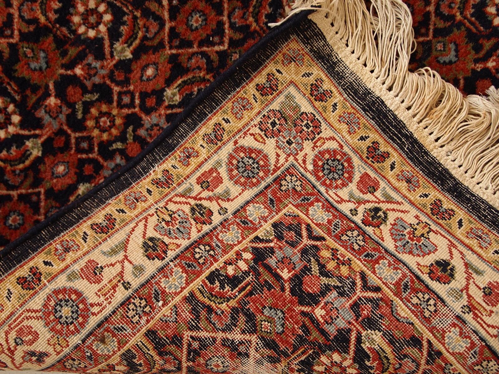 Handgefertigter indo-tabrizischer Vintage-Teppich, 1980er Jahre, 1C718 im Zustand „Gut“ im Angebot in Bordeaux, FR