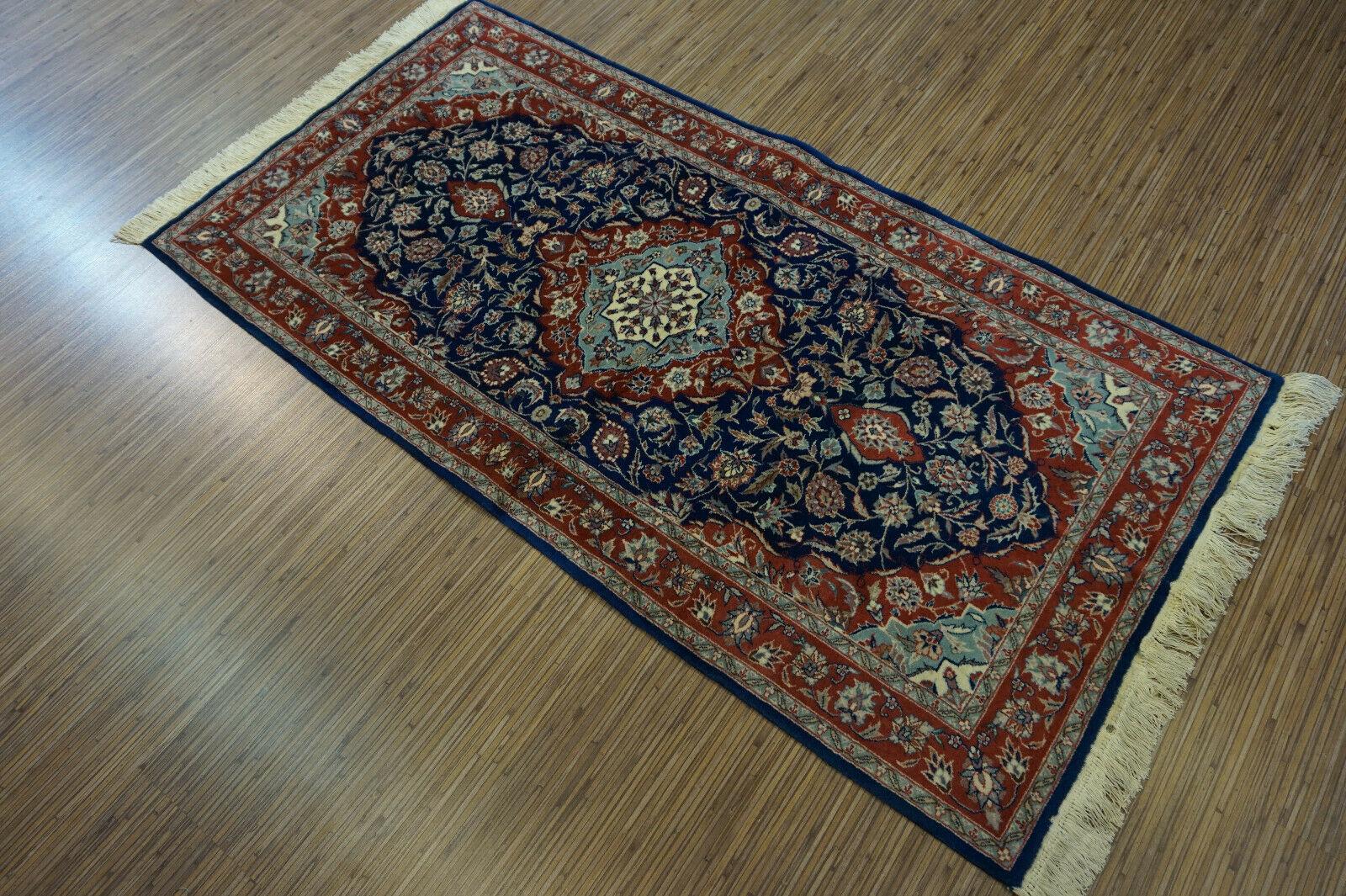 Persian Handmade Vintage Isfahan Style Rug, 1970s, 1d21 For Sale