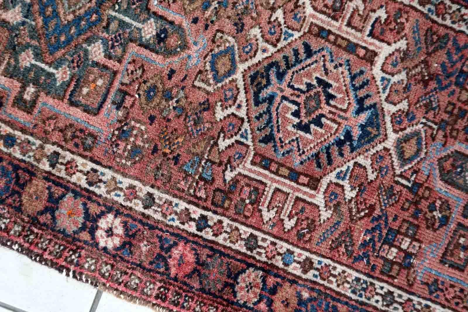 Handgefertigter Vintage-Teppich im Karajeh-Stil, 1970er Jahre, 1C954 im Angebot 1