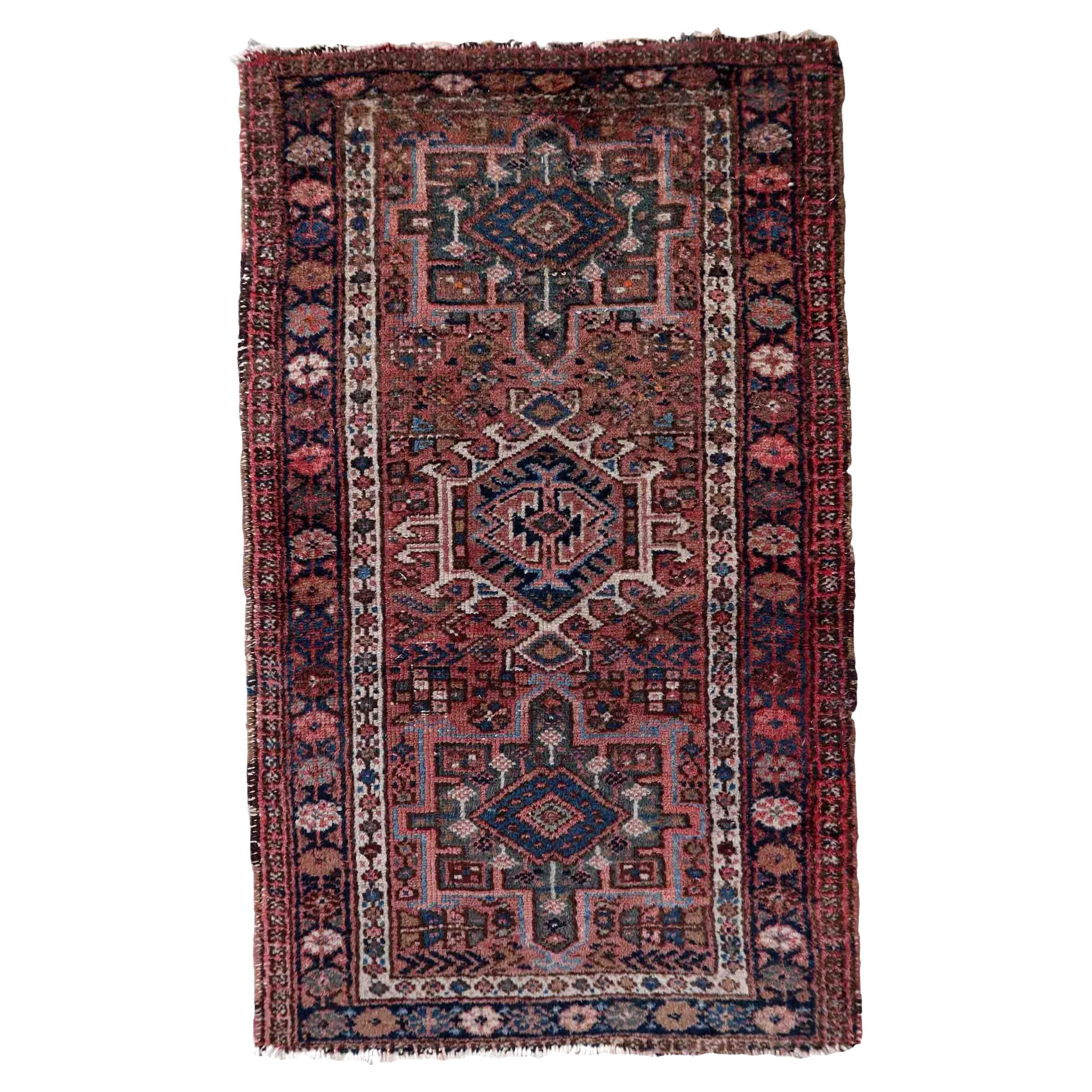 Handgefertigter Vintage-Teppich im Karajeh-Stil, 1970er Jahre, 1C954 im Angebot