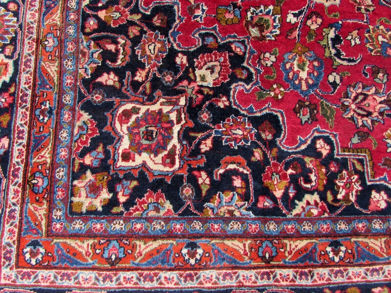 Handmade Vintage Kashan Style Rug, 1970s, 1Q0188 3