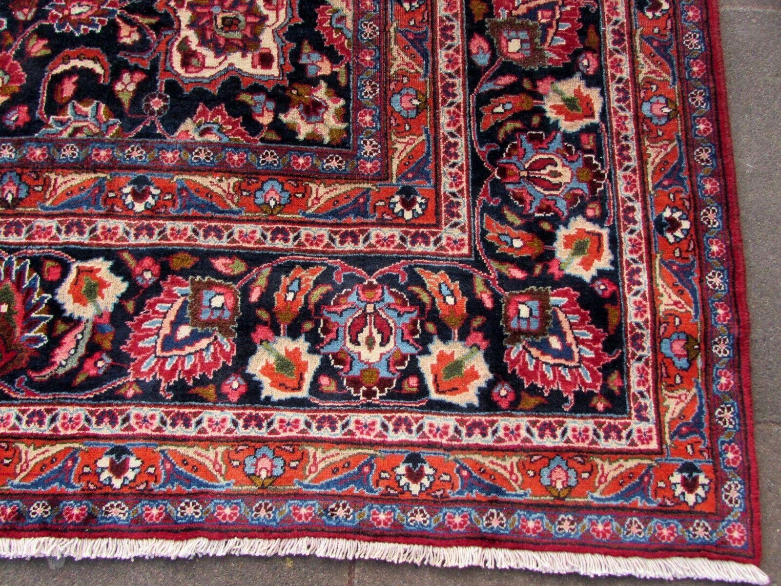 Handmade Vintage Kashan Style Rug, 1970s, 1Q0188 4