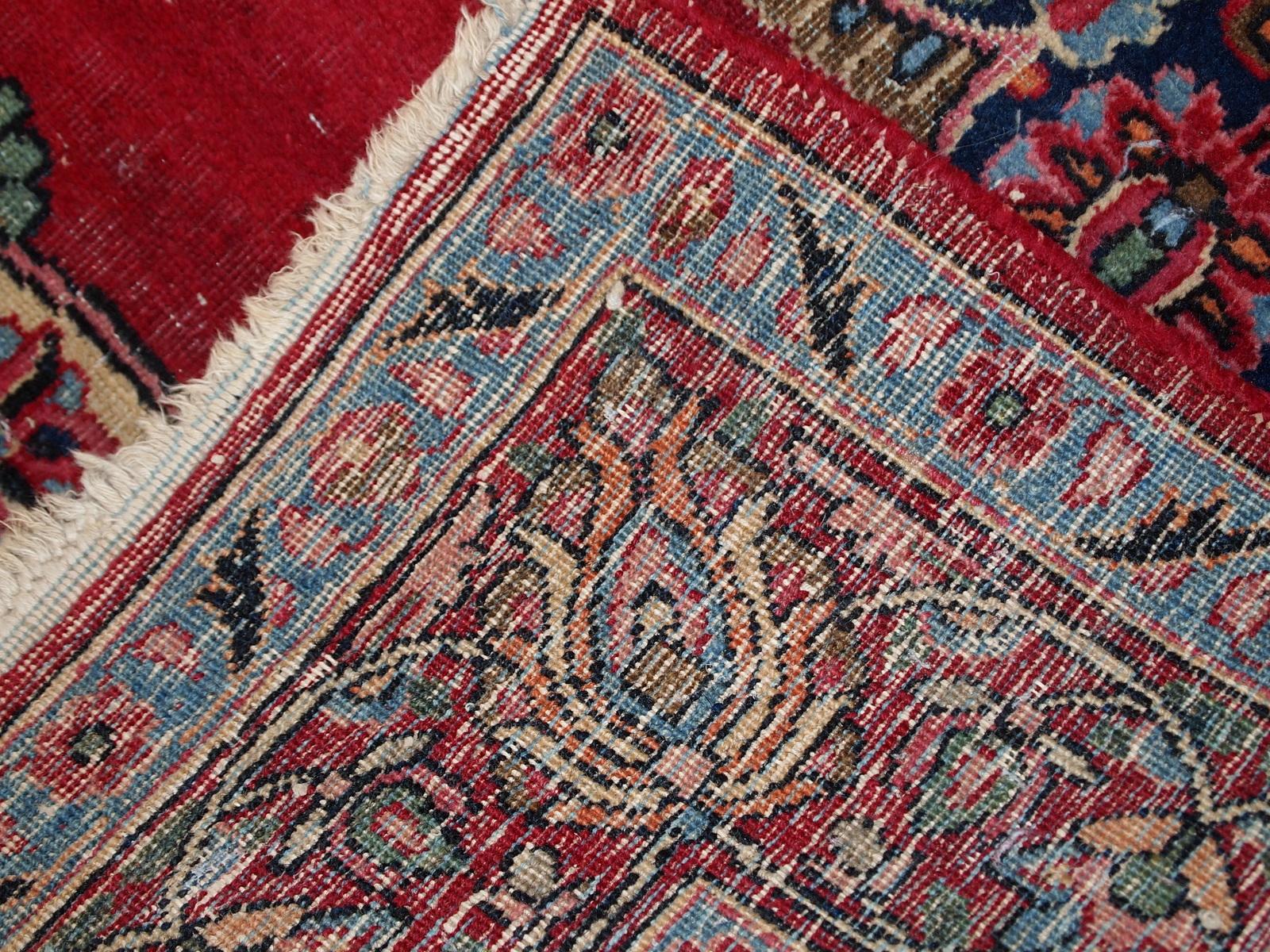 Handgefertigter Vintage-Teppich im Kazvin-Stil:: 1970er Jahre:: 1C664 (Asiatisch) im Angebot