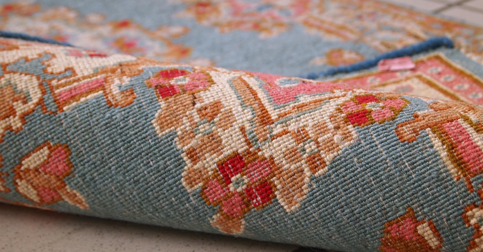 Handgefertigter Vintage-Teppich im Kerman-Stil, 1970er Jahre, 1C643 (Asiatisch) im Angebot