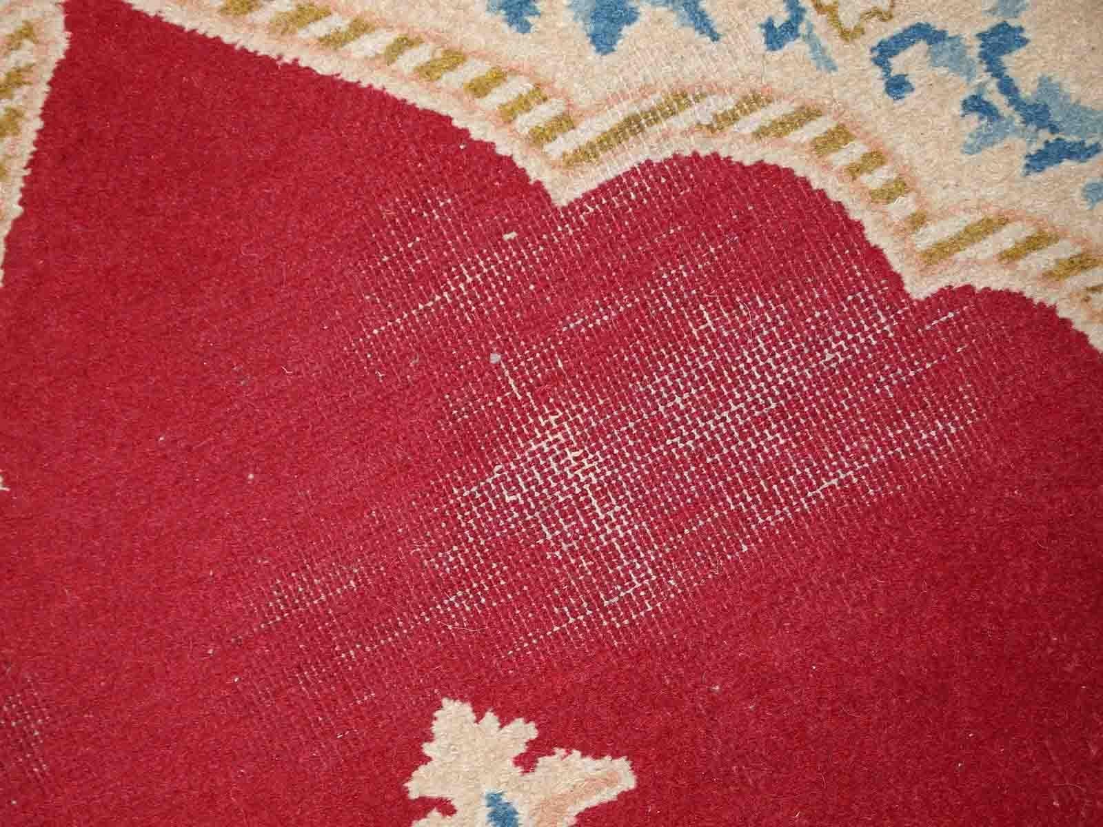 Lana Tappeto fatto a mano in stile Kerman 2,9' x 4,9', anni '70, 1C808 in vendita