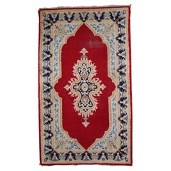 Handmade Vintage Kerman Style Rug 2.9' x 4.9', 1970s, 1C808