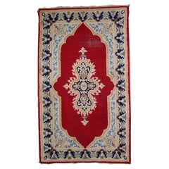 Handmade Vintage Kerman Style Rug 2.9' x 4.9', 1970s, 1C808