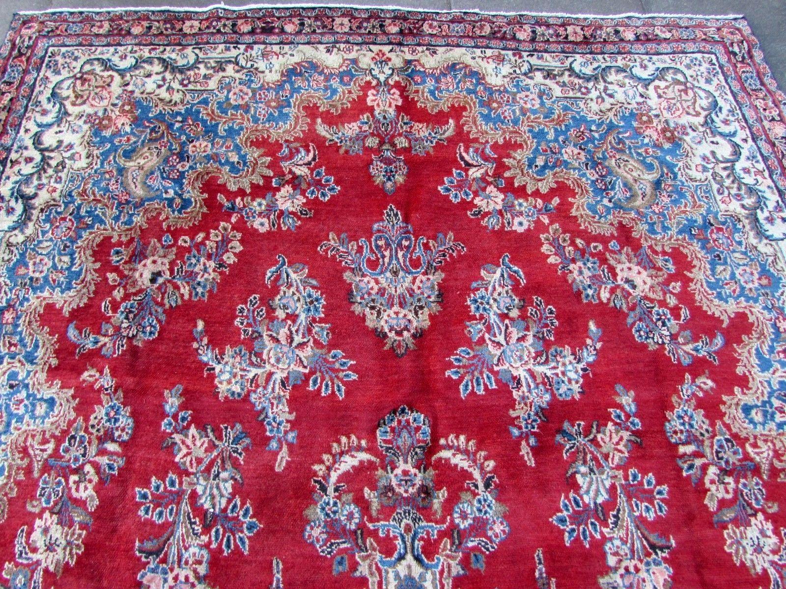 Handmade Vintage Kerman Style Rug, 1970s, 1Q0219 5