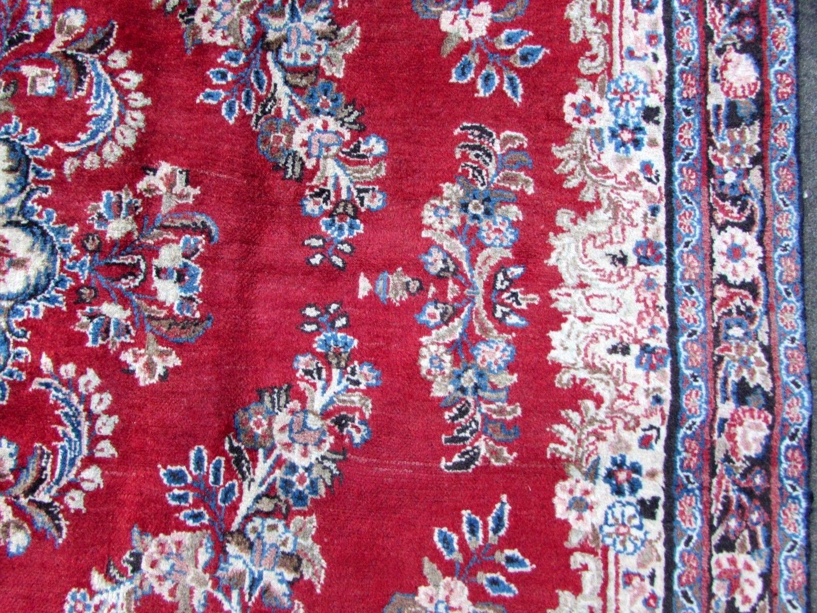 Wool Handmade Vintage Kerman Style Rug, 1970s, 1Q0219