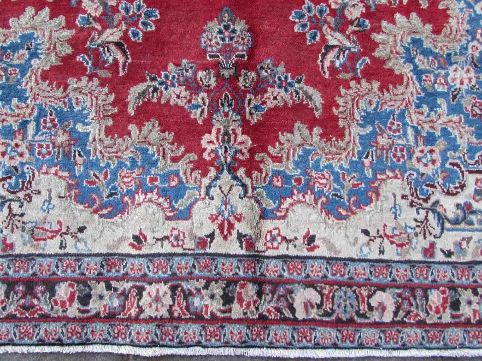 Handgefertigter Vintage-Teppich im Kerman-Stil, 1970er Jahre, 1Q14 im Angebot 4