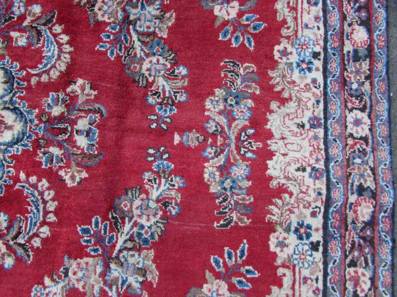 Handgefertigter Vintage-Teppich im Kerman-Stil, 1970er Jahre, 1Q14 im Angebot 1