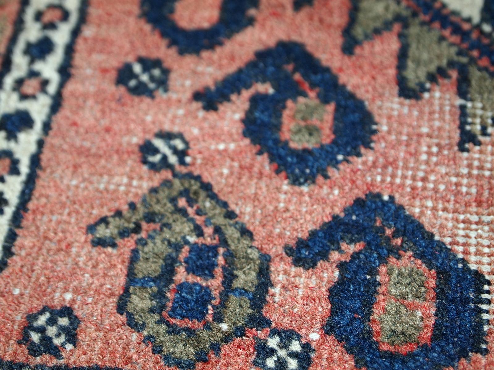 Handgefertigter Vintage-Teppich im kurdischen Stil, 1930er Jahre, 1C654 (Asiatisch) im Angebot