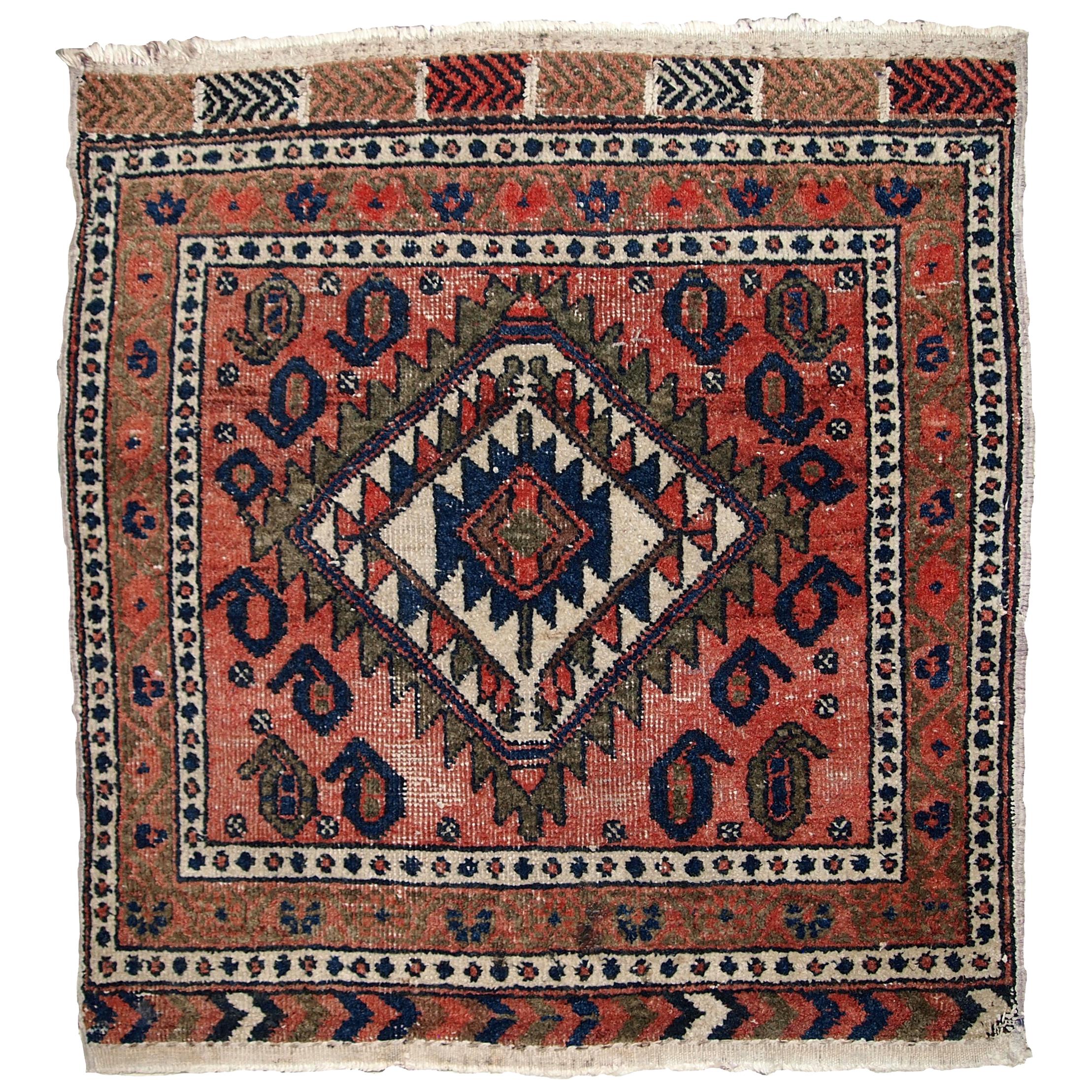 Handgefertigter Vintage-Teppich im kurdischen Stil, 1930er Jahre, 1C654 im Angebot