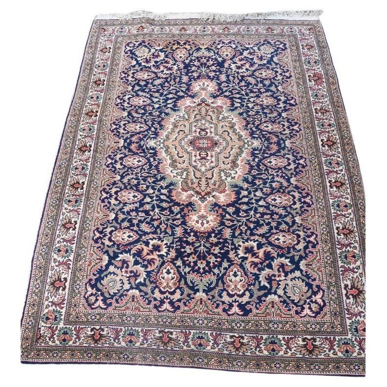 Handmade Vintage Mahal Style Rug, 1950s, 1G228 For Sale at 1stDibs