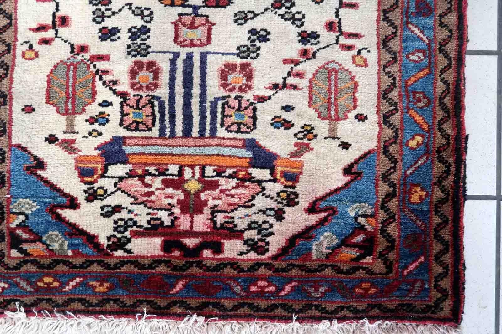 Handgefertigter Teppich im Mahal-Stil, 1970er-Jahre, 1C1013 im Angebot 3