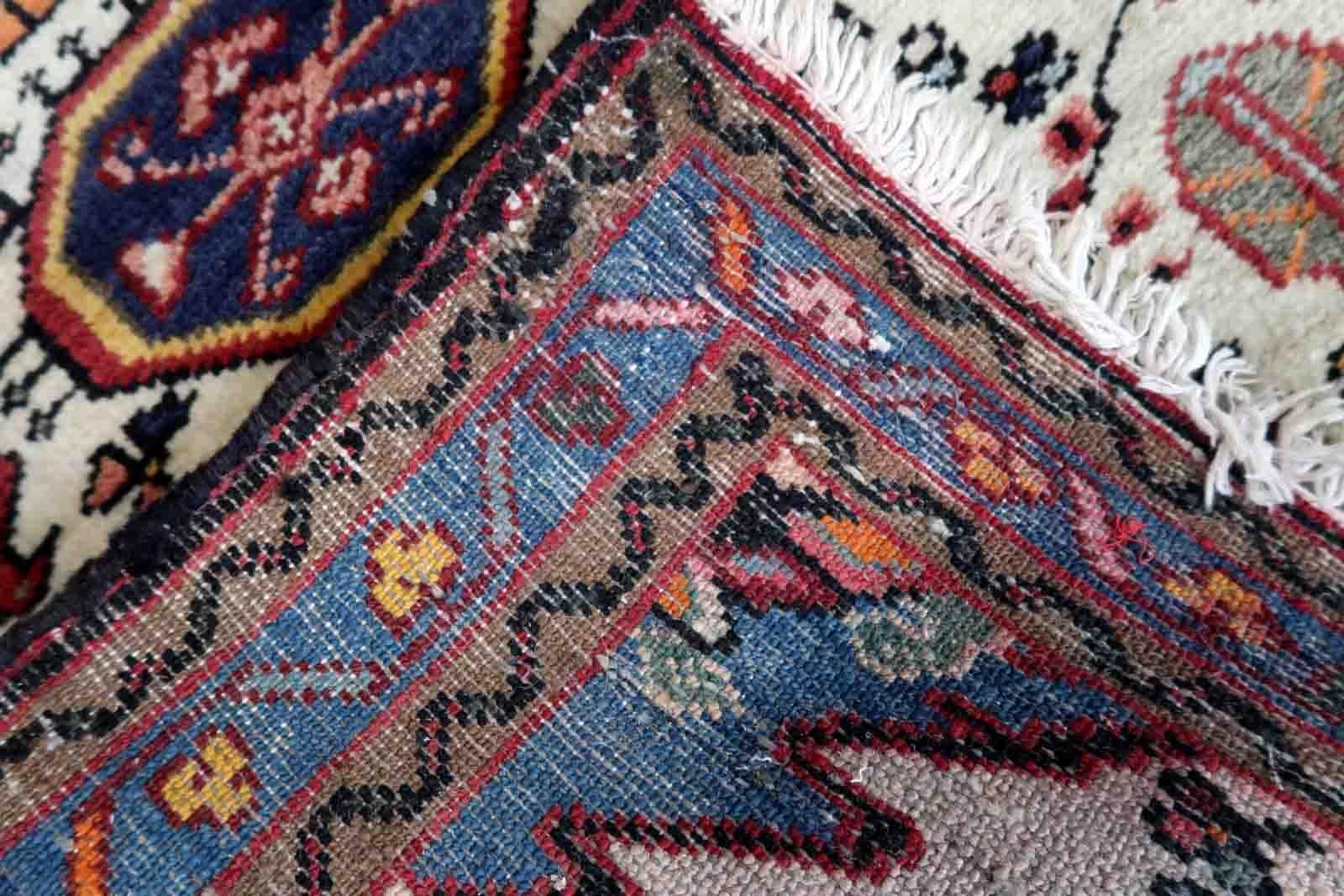 Handgefertigter Teppich im Mahal-Stil, 1970er-Jahre, 1C1013 (Indisch) im Angebot