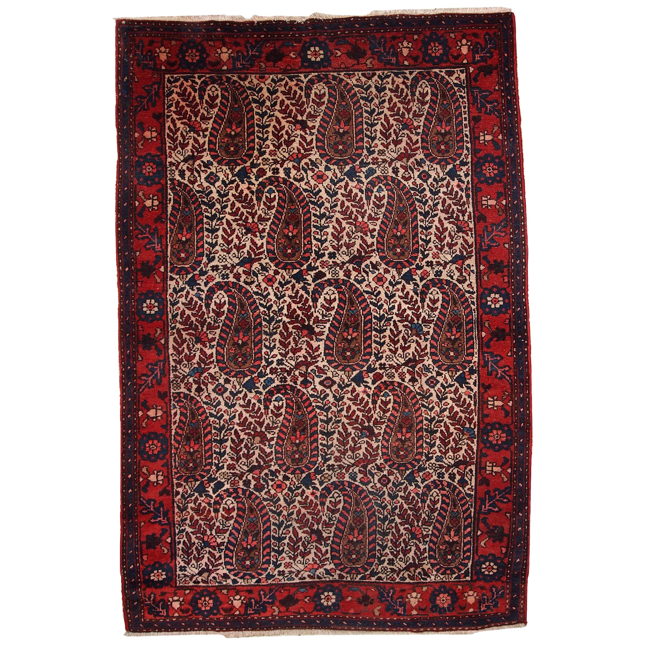 Handgefertigter Vintage-Teppich im Malayer-Stil, 1950er Jahre, 1C314