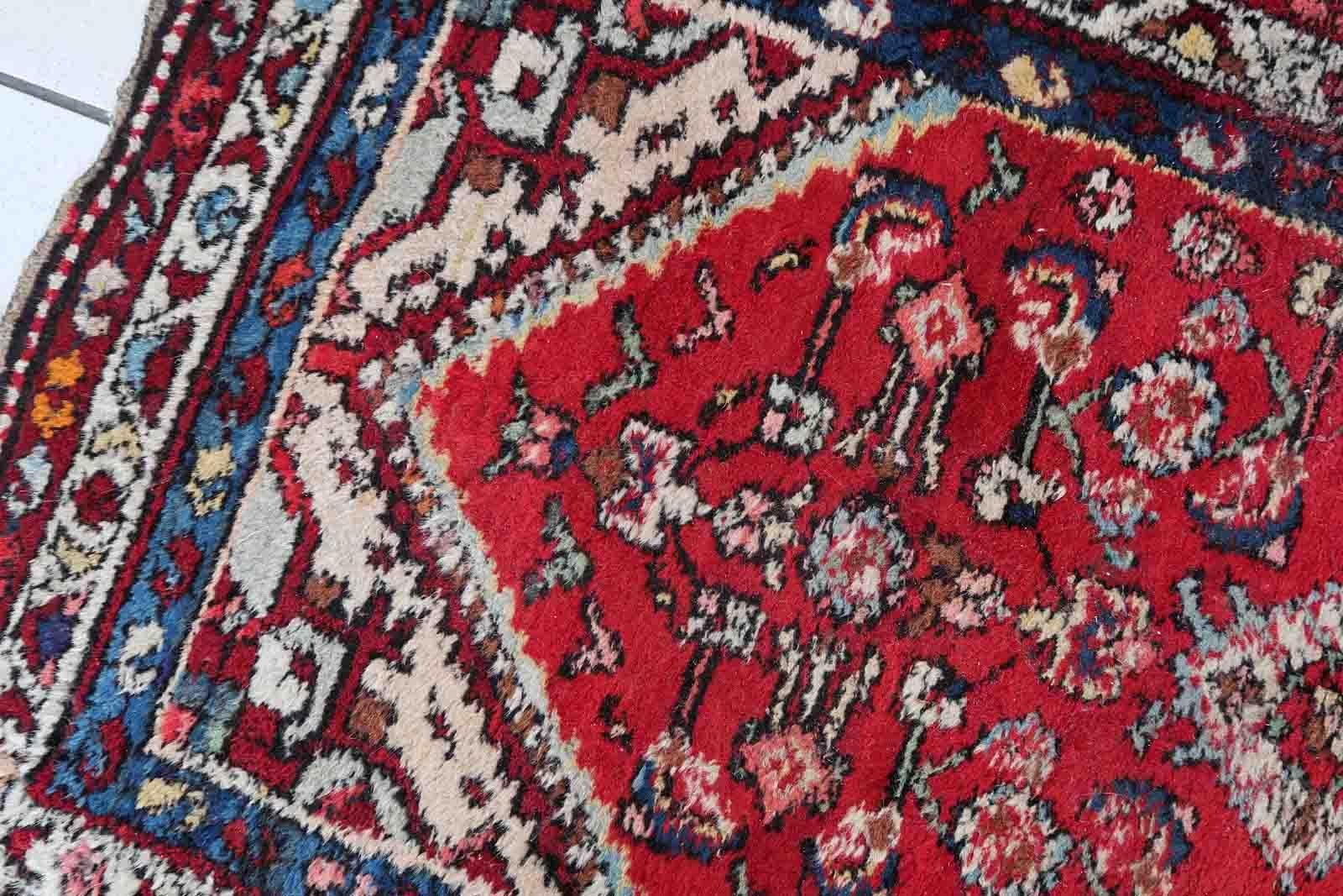 Late 20th Century Handmade Vintage Malayer Style Rug, 1970s, 1C891 For Sale