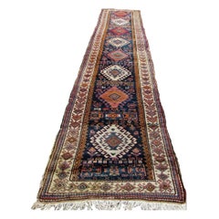 Handmade Antique Malayer Style Runner, 1920s, 1Q0067
