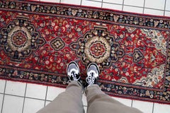 Handmade Vintage Malayer Style Runner, 1950s, 1c899