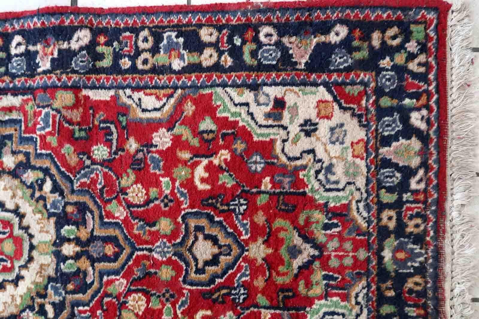 Mid-20th Century Handmade Vintage Malayer Style Runner, 1950s, 1c899 For Sale