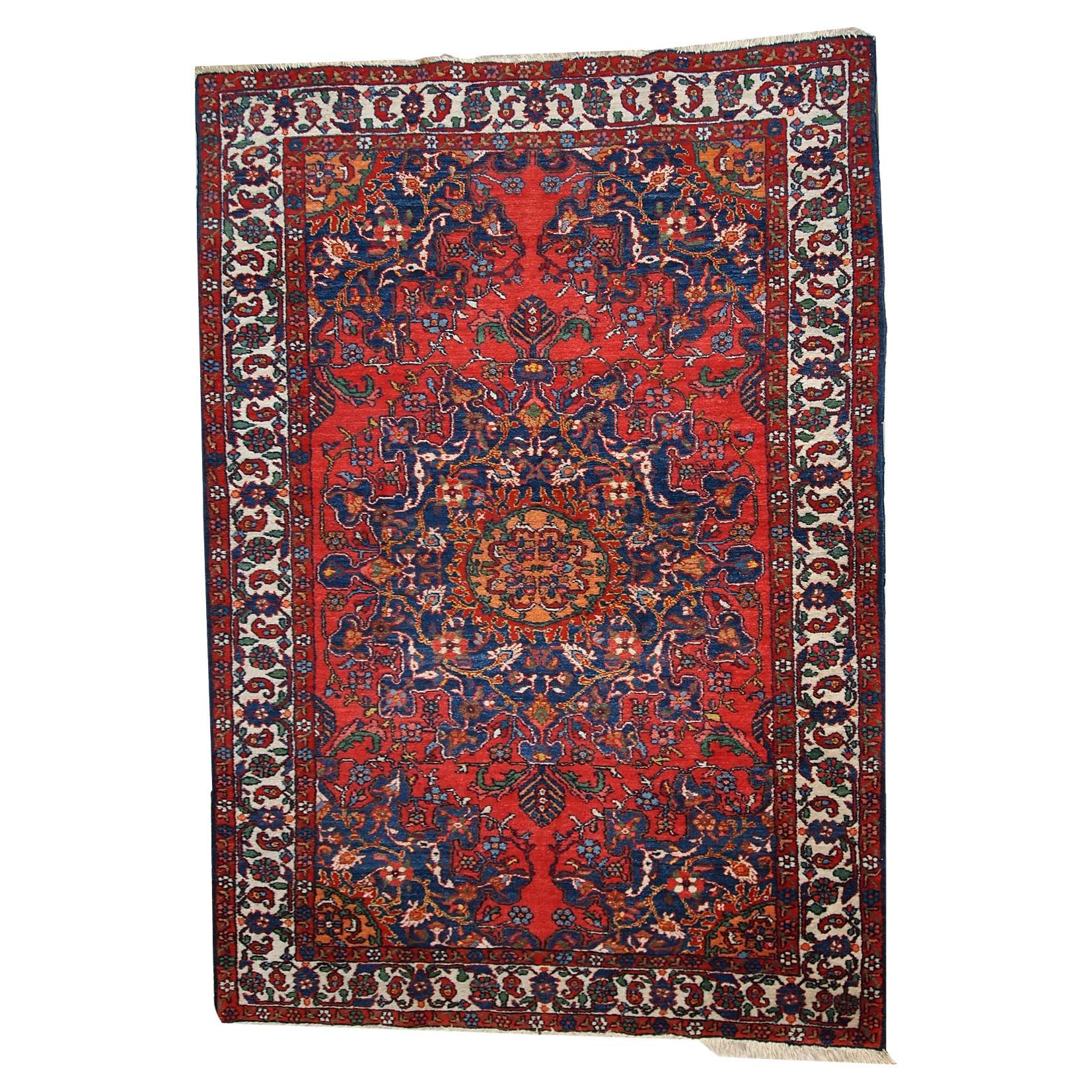 Handgefertigter Vintage-Teppich im Mashad-Stil, 1970er Jahre, 1C472