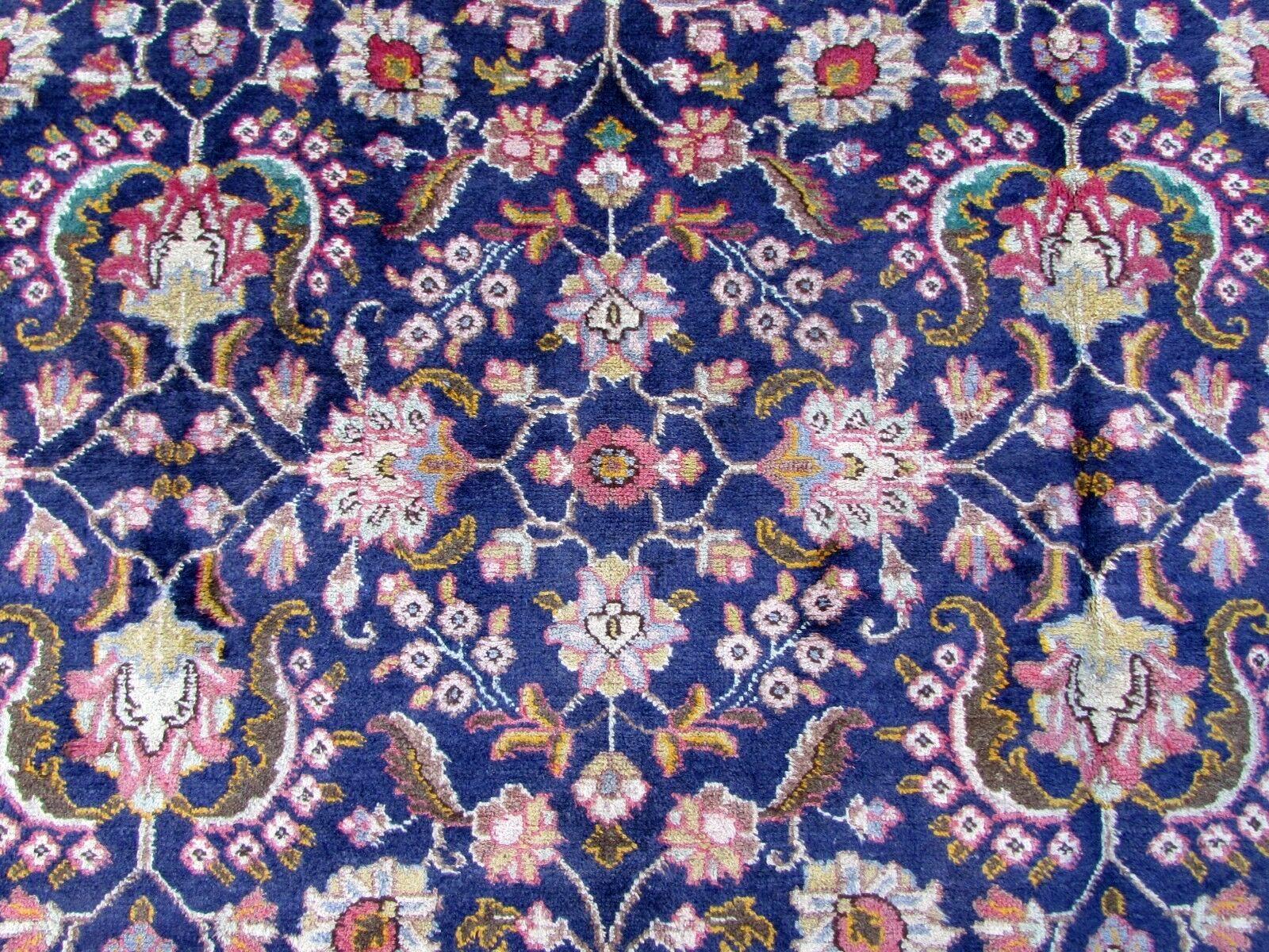 Handmade Vintage Mashad Style Rug, 1970s, 1Q0286 5