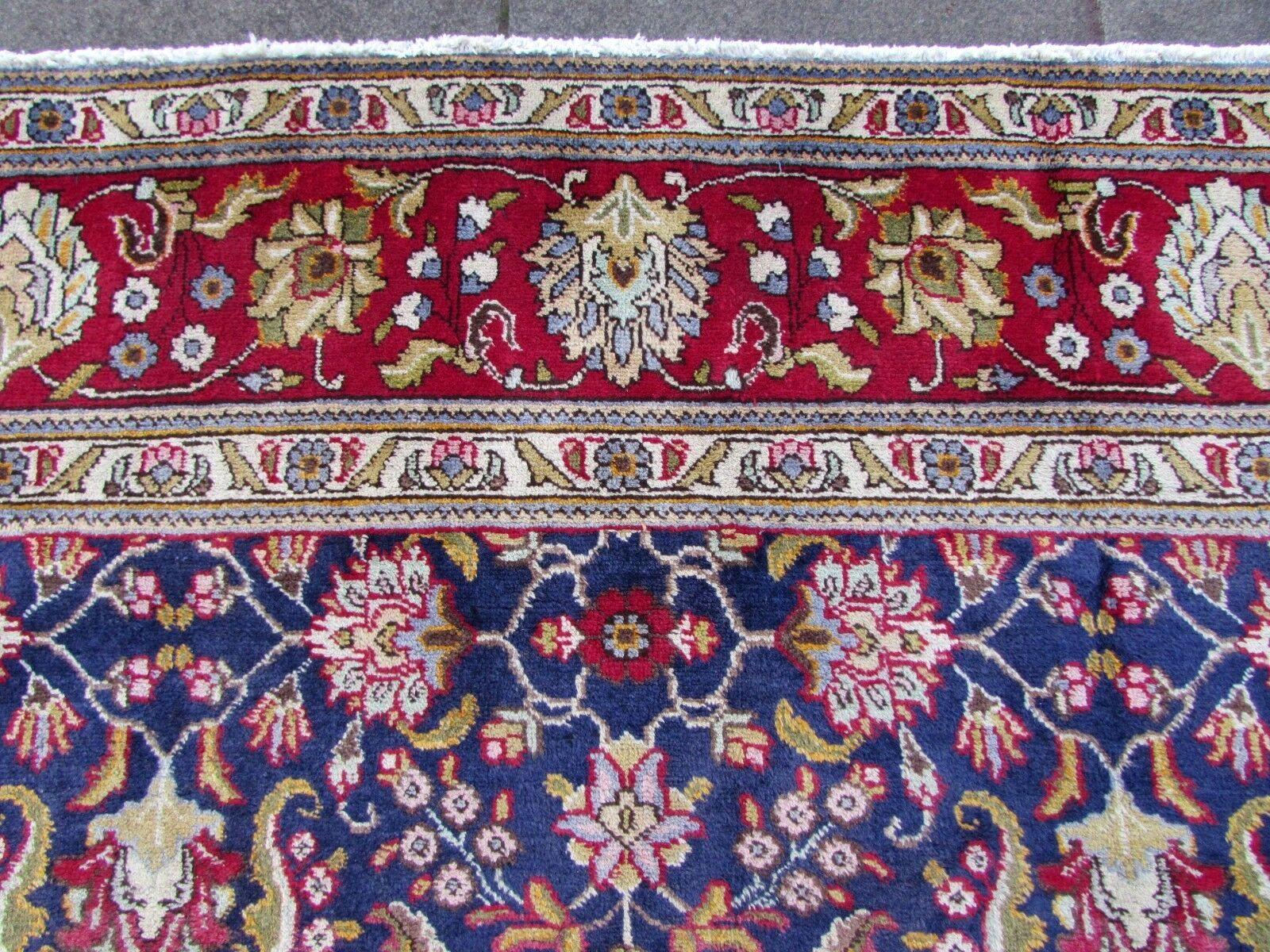 Handmade Vintage Mashad Style Rug, 1970s, 1Q0286 2