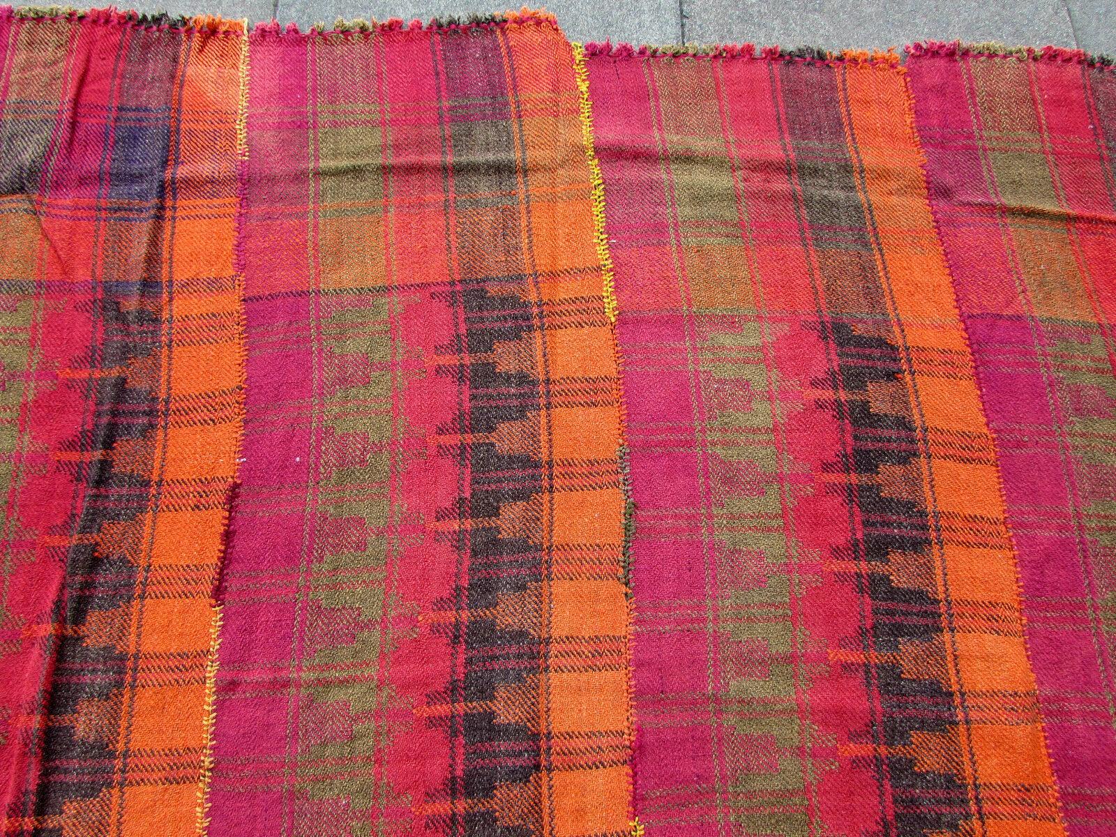 Hand-Knotted Handmade Vintage Mojj Style Kilim, 1960s, 1Q0307