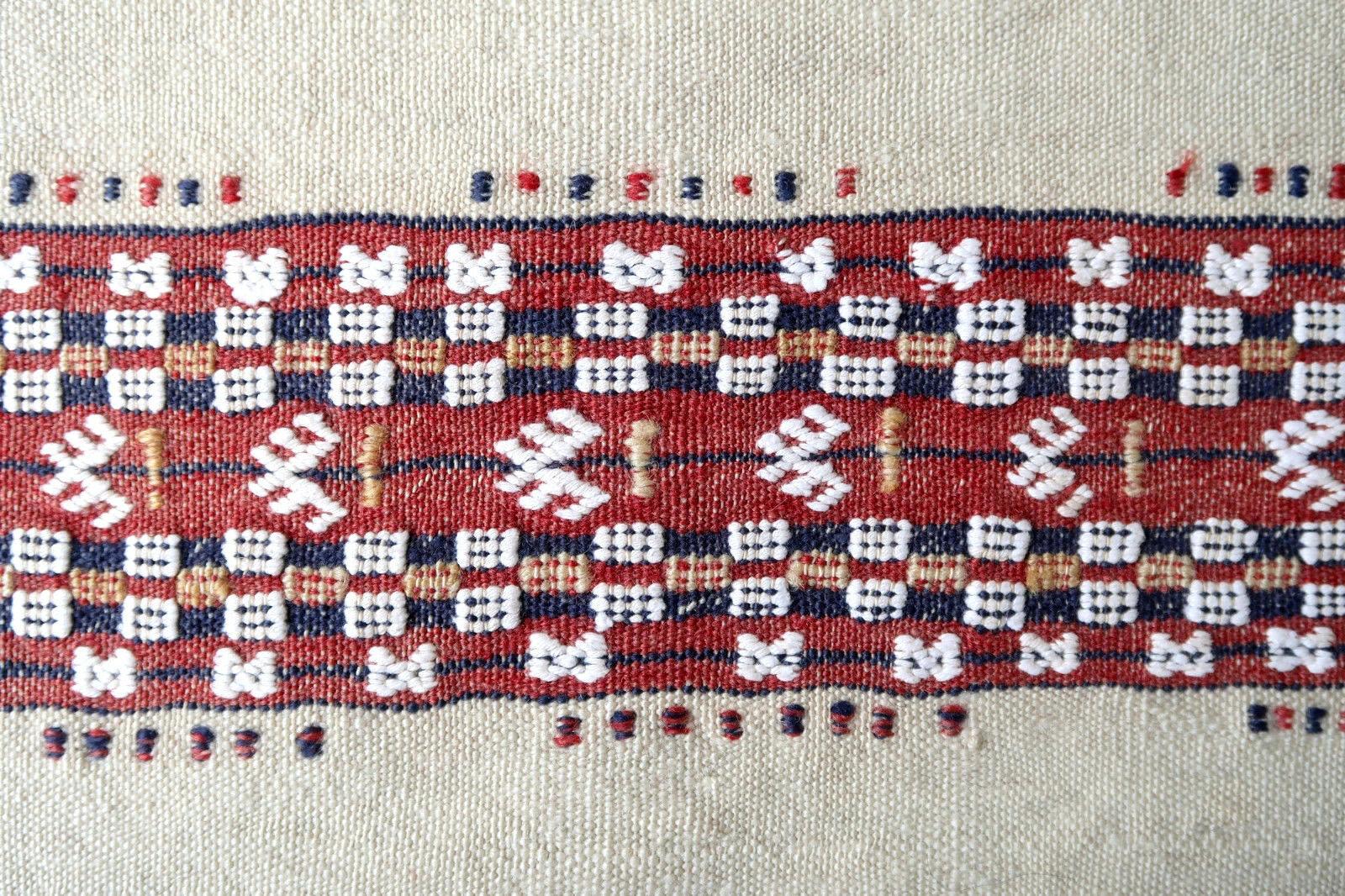 Hand-Knotted Handmade Vintage Moroccan Berber Kilim, 1950s, 1P79 For Sale