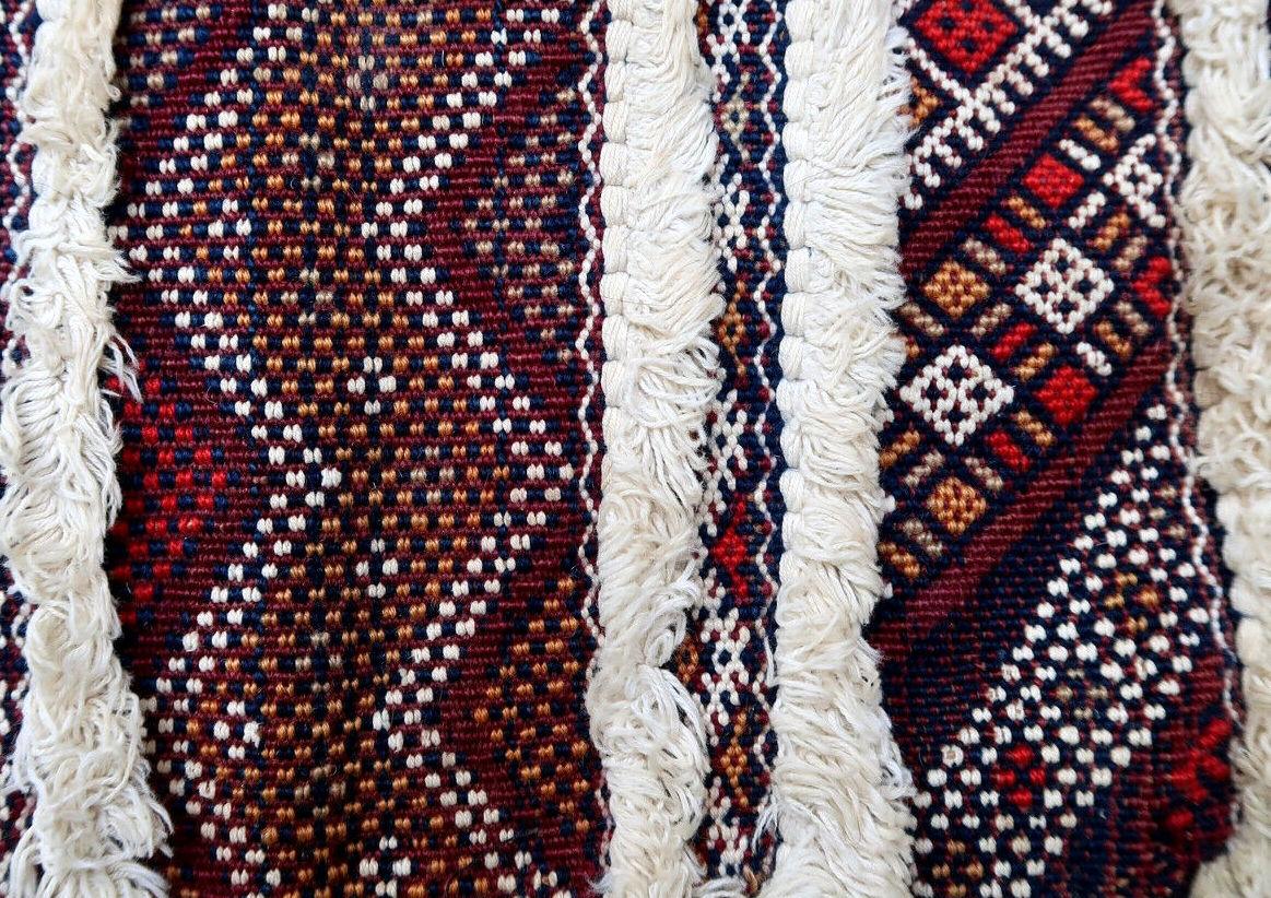 Cojín Kilim Bereber Marroquí Vintage Hecho a Mano, Años 50, 1P38 en Bueno Estado en Bordeaux, FR