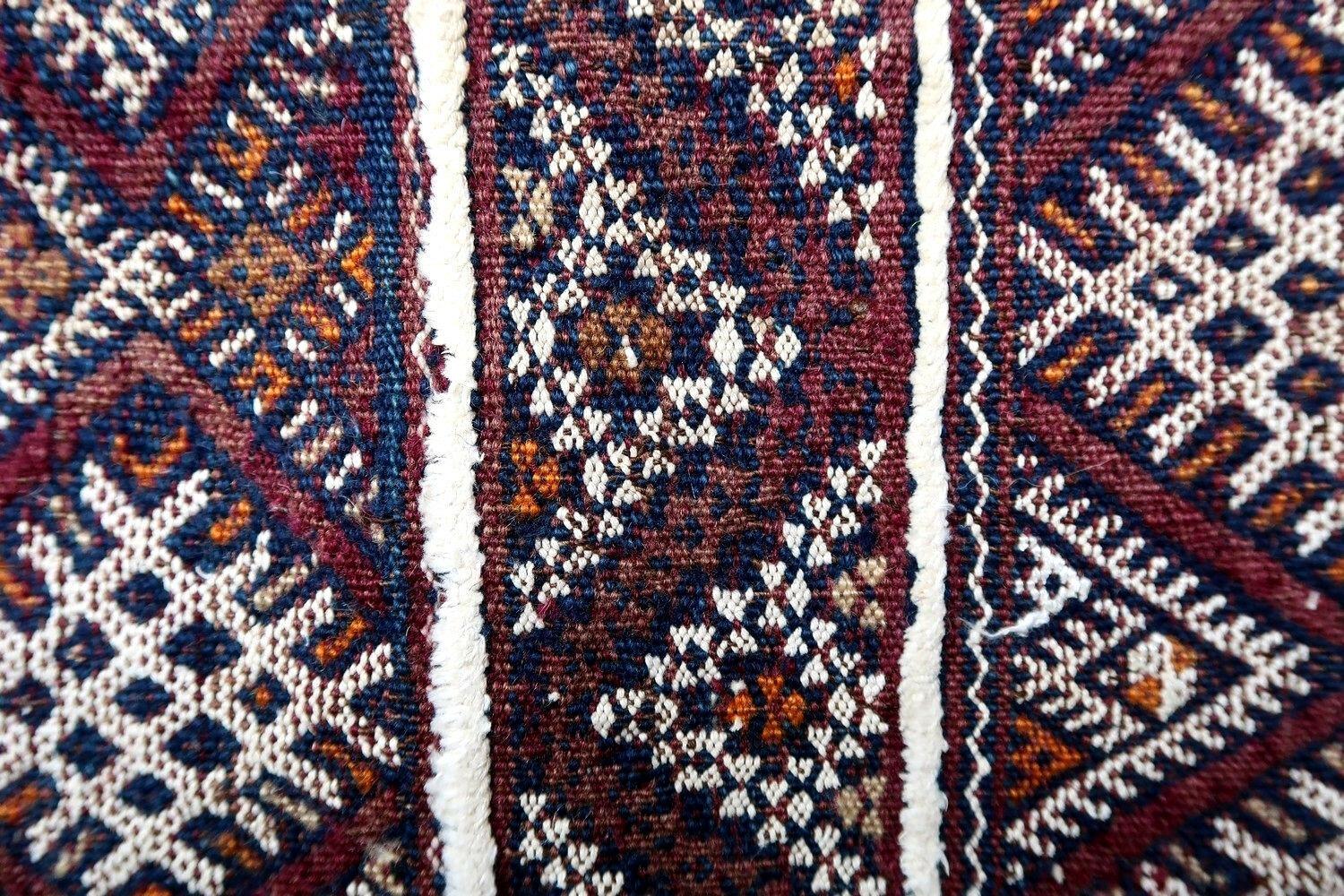 Hand-Knotted Handmade Vintage Moroccan Berber Kilim Cushion, 1950s, 1P41 For Sale