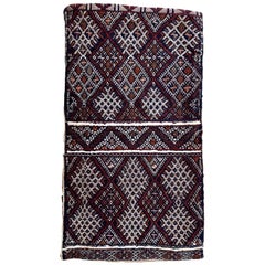Handmade Vintage Moroccan Berber Kilim Cushion, 1950s, 1P41