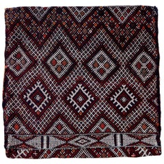 Handmade Retro Moroccan Berber Kilim Cushion, 1950s, 1P46