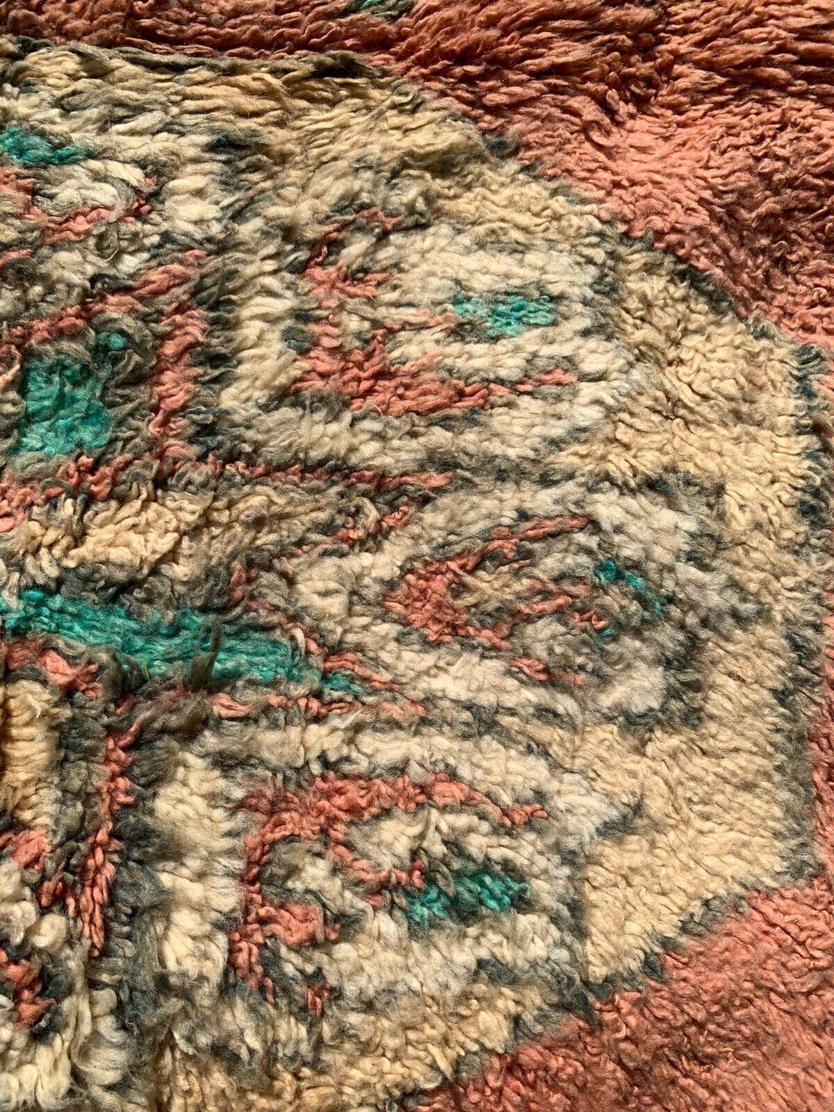 Handgefertigter marokkanischer Berberroter Vintage-Teppich 5,5' x 10', 1990er Jahre - 1G07 (Wolle) im Angebot