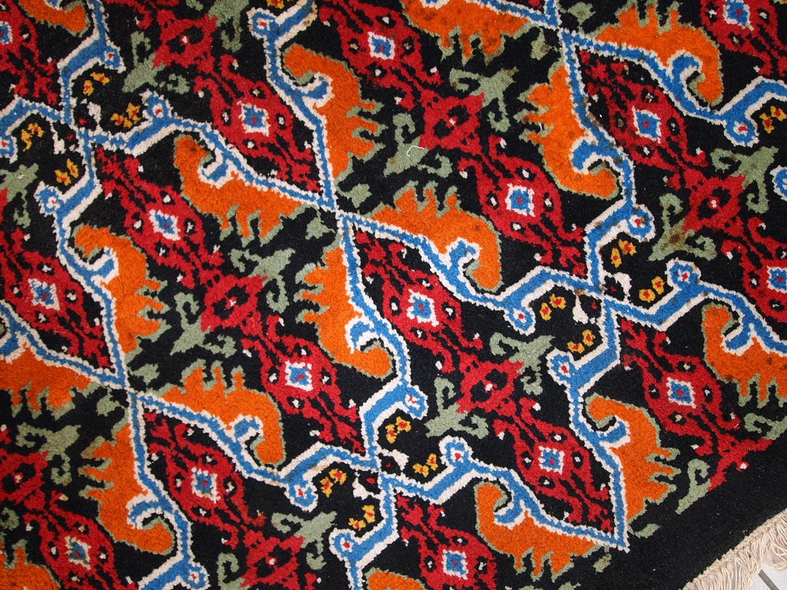 Handgefertigter marokkanischer Vintage-Berberteppich, 1970er Jahre, 1C443 (Marokkanisch)
