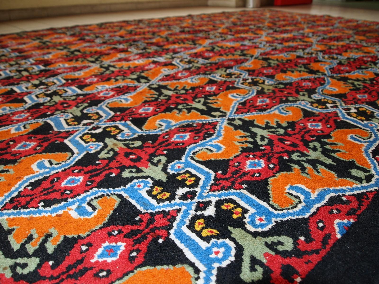 Handgefertigter marokkanischer Vintage-Berberteppich, 1970er Jahre, 1C443 2