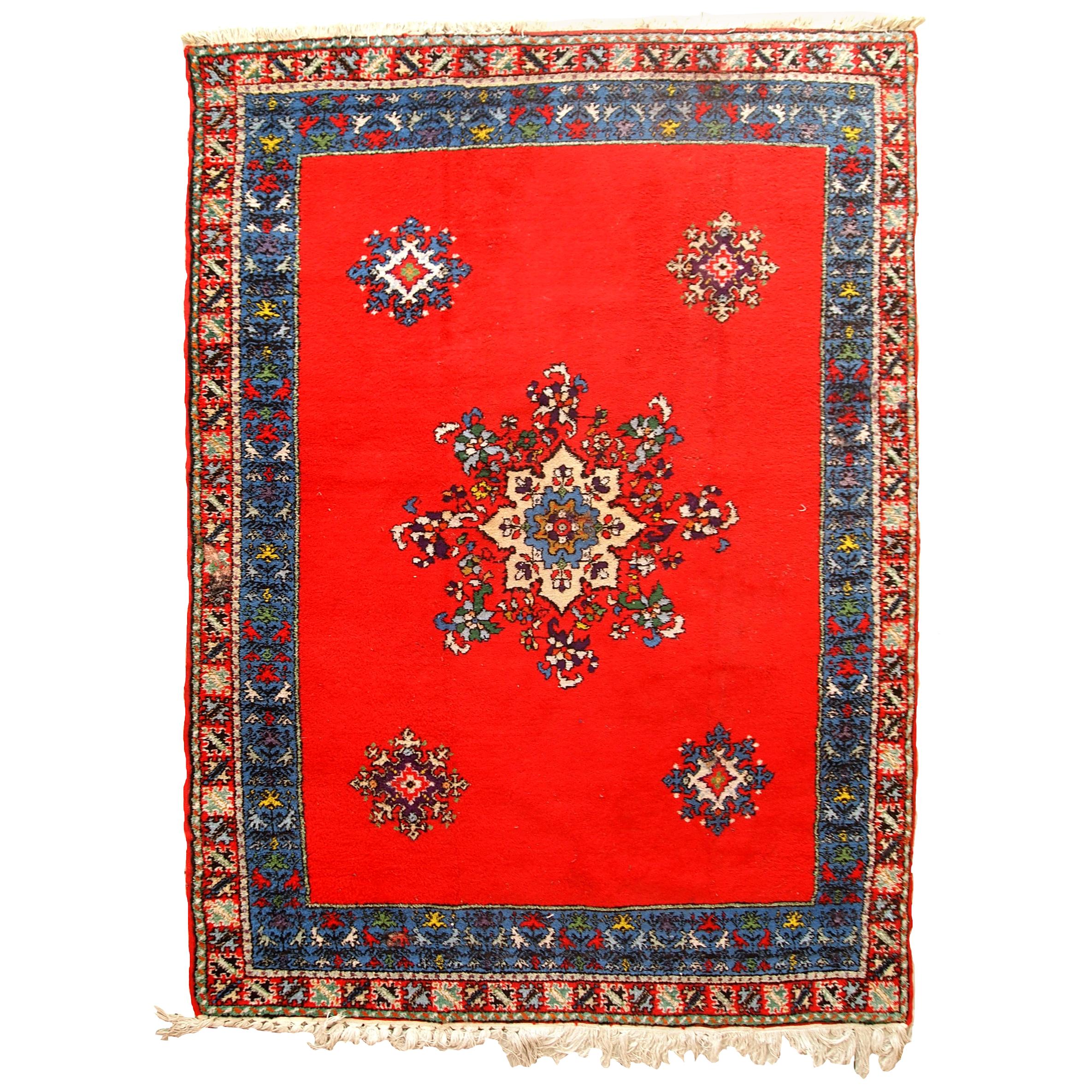 Handgefertigter marokkanischer Berberteppich im Vintage-Stil, 1970er Jahre, 1C657