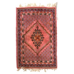 Handmade vintage Moroccan Berber rug, 1970s - 1C748