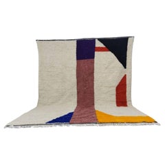 Handmade Vintage Moroccan Berber Rug 8.4' x 9.9', 1980s, 1X06