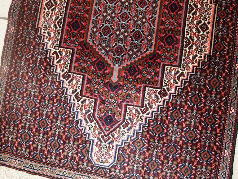 Handmade Vintage Nain Style Rug, 1970s, 1C687 For Sale at 1stDibs