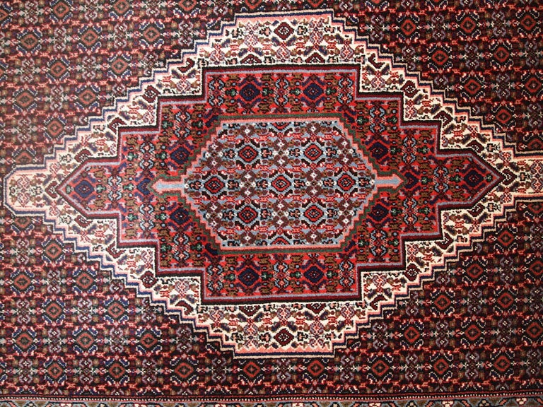 Handmade Vintage Nain Style Rug, 1970s, 1C687 For Sale at 1stDibs